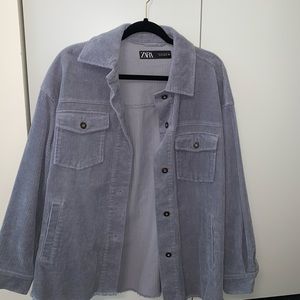 Zara blue corduroy jacket